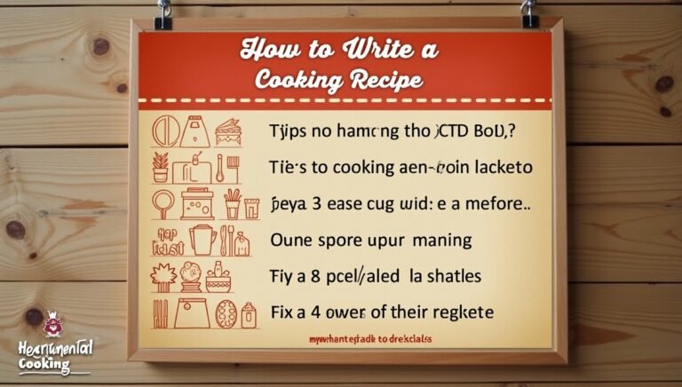 how to write a cooking recipe heartumental