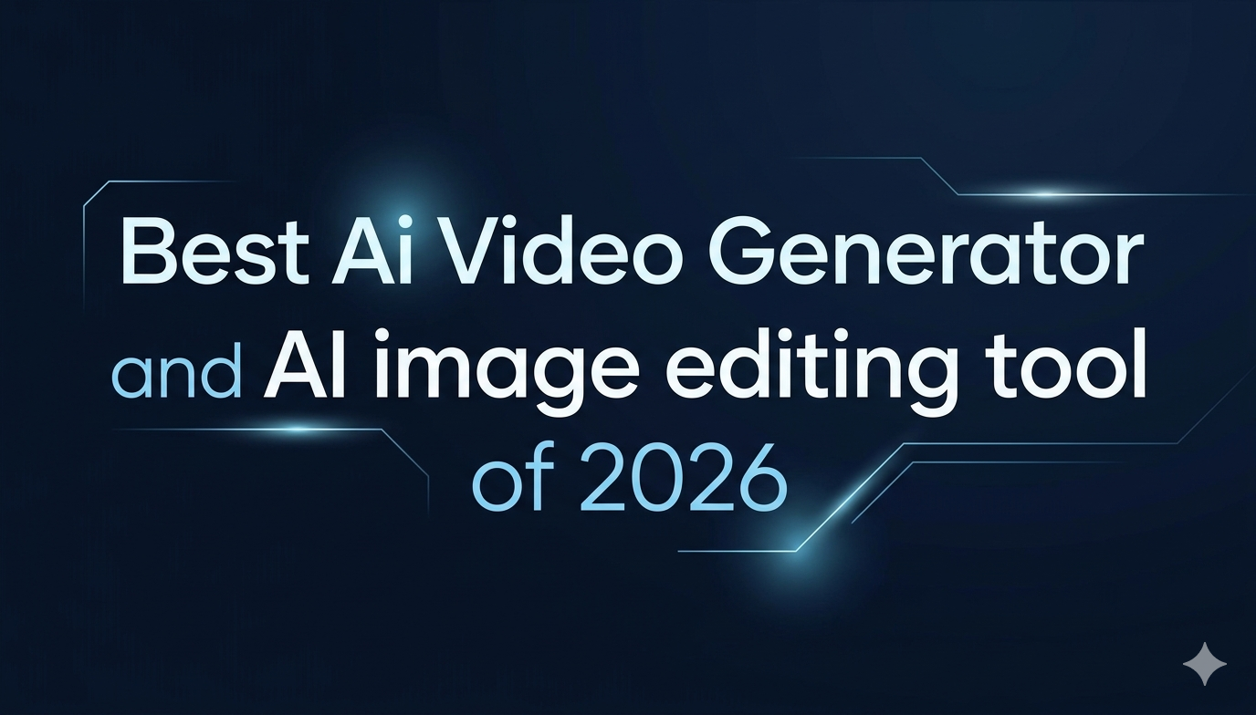 Best Ai Video Generator and AI image editing tool of 2026
